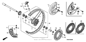  Переднее колесо