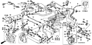 ST1300 (ABS) Front brake hose (st1300a)
