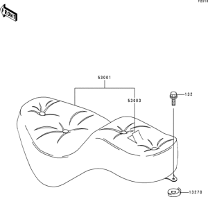 VN800 Сиденье