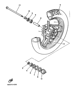 FZ600 Переднее колесо