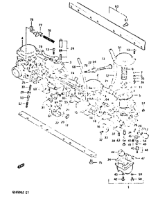 GS650 Carburetor assy
