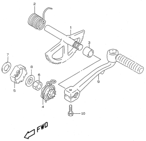 AY50 Ножной стартер