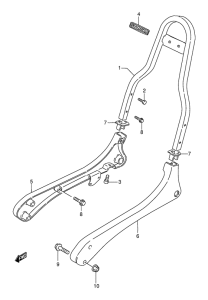 LS650 Pillion handle