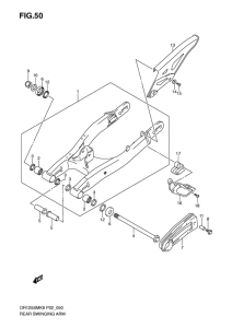 DR125 Маятник задний