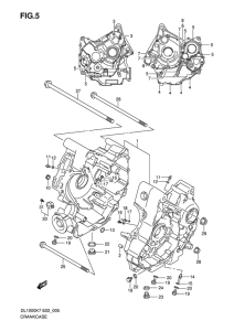 DL1000 Картер двигателя
