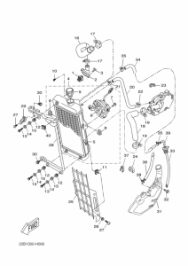 WR125R Радиатор и шланг