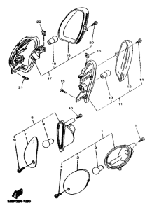 YN50R Поворотники