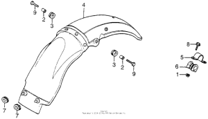 XL250 Задний бампер