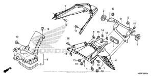 PCX150 Задний бампер