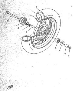 CY50R Переднее колесо