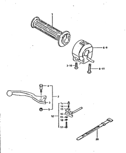 GSX750 Right handle switch