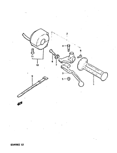 GSX400 Left handle switch