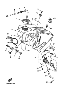 YZ250 YZ250W1 Tank fuel