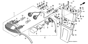 NR750 Taillight unit ass`y