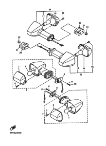YZF-R1 Проблесковый световой сигнал