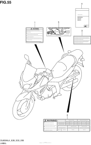 DL650 (ABS) Label (Dl650Al4 E33)