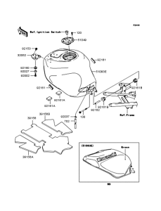 ZX600 Топливный бак