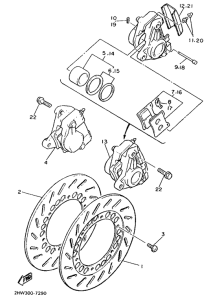 FZ600 Front brake. caliper