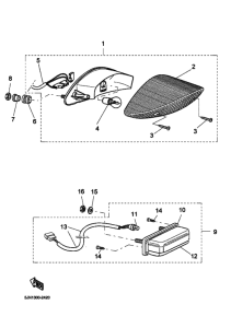 BT1100 Taillight unit ass`y