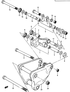 GSX750 Cushion lever