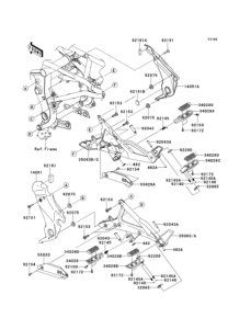 ER400 Подножки