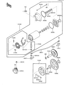 ZL600 Starter motor / starter clutch