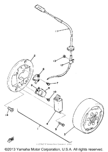 MX100F Flywheel magneto