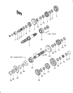 KZ650 Трансмиссия