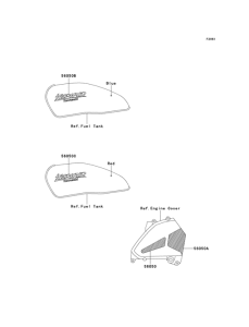 ZR550 Decal(zr550-b1 / b2)