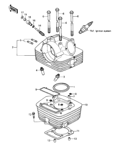 KZ250 Головка блока цилиндров / цилиндр