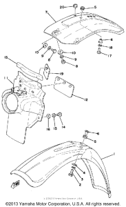 IT175F Front fender-rear fender