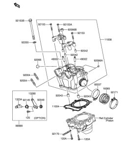 RM-Z250 Головка цилиндров