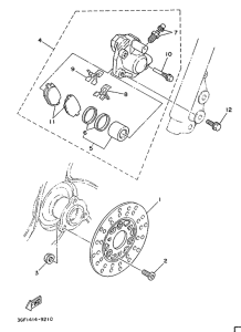 CR50Z Front brake. caliper