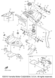 YZF-R1 Топливный бак