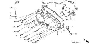  Крышка картера правая