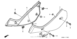 XR650L Боковые обтекатели