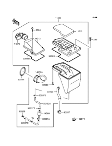 KLE250 Воздушный фильтр