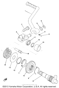 TY175C Кик стартер