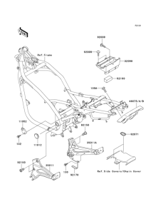 ER500 Рама ,крепежные детали