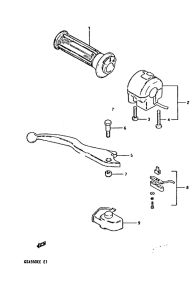 GSX550 Right handle switch
