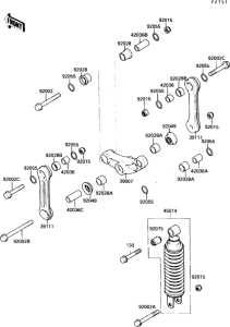 EX250 Подвеска  /  амортизатор