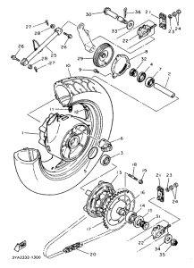 FJ1200A Переднее колесо