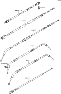 VN800 Тросы управления