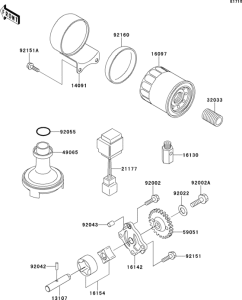 EJ650 Масляный насос