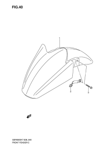 GSF650S Переднее крыло