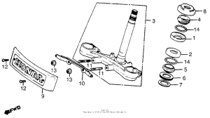 CB650SC Траверса нижняя