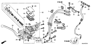 VT750CS (ABS) Front brake master cylinder (3)