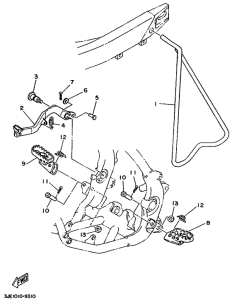 YZ250 Stand. footrest