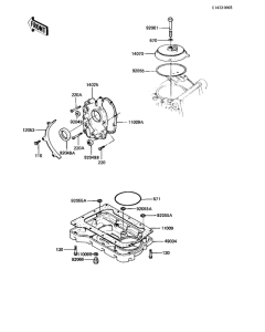 KZ440 Крышка сапуна / маслосборник