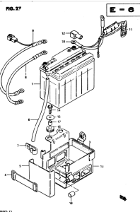GSX250 Аккумулятор